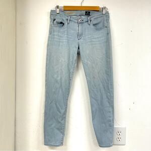 AG Adriana Goldstein Light Wash The Stevie Ankle Petite Skinny Jean 29 Women’s